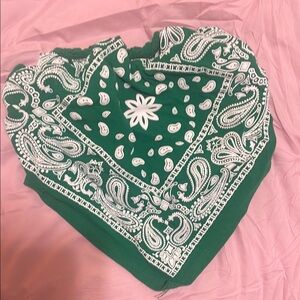 Green Paisley Bandeau